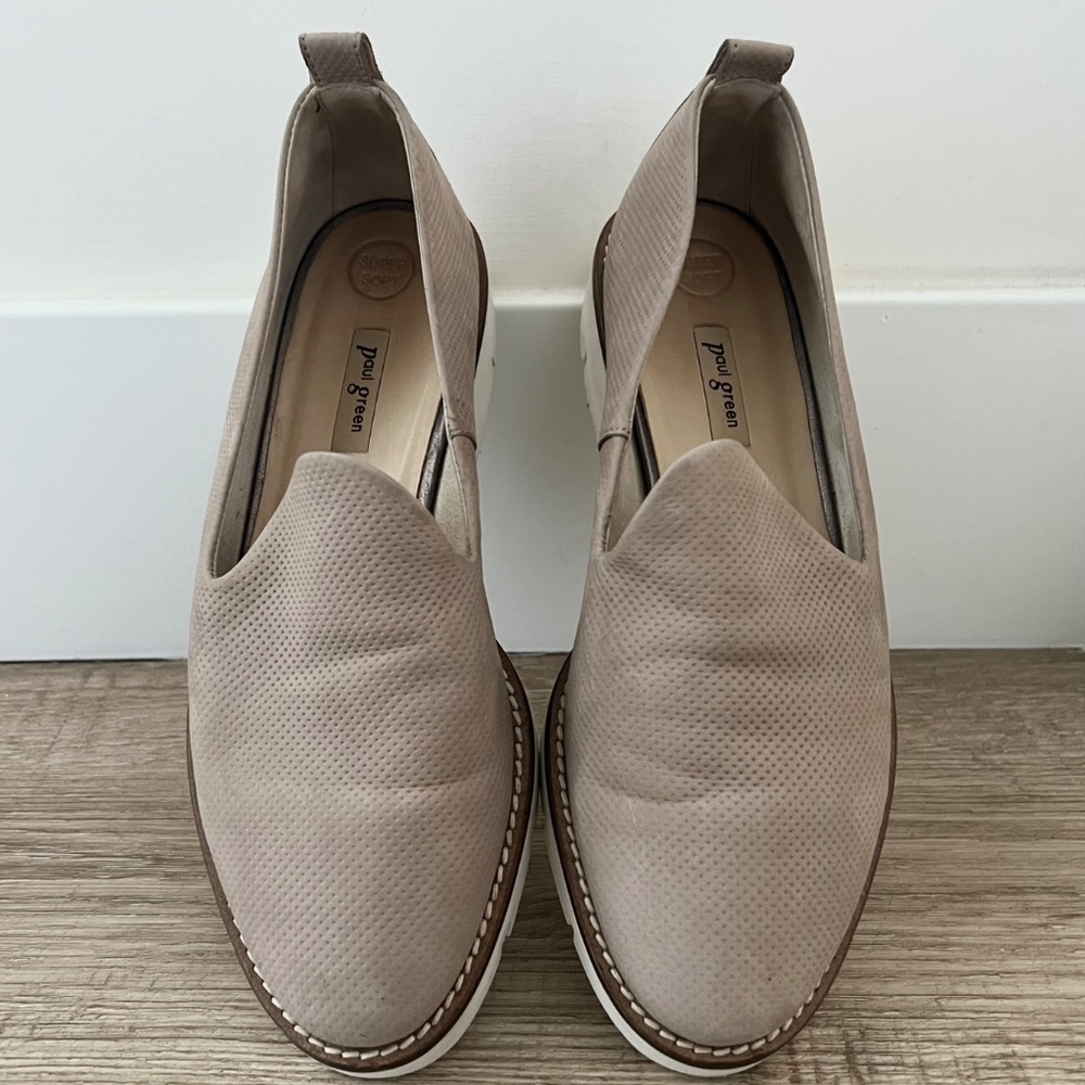 Paul Green | Women’s Dotted Loafers | Size 7 | Tan/Taupe Color - Picture 2 of 9